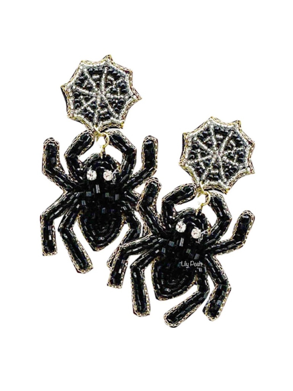 NEW Spider Earring, Seed Bead Spider Earrings